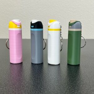 Set of 4 Owala Bottle Keychains Cute & Practical